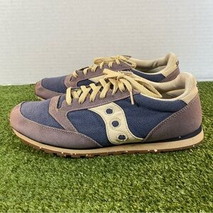 Saucony Jazz Low Pro Vegan Running Shoes Sneakers Blue Mens 11.5 Style 2887-12